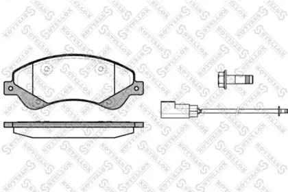 Комплект тормозных колодок STELLOX 1262 002L-SX